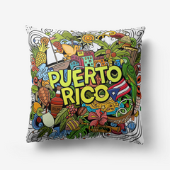 Puerto Rico Premium Hypoallergenic Throw Pillow