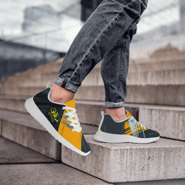 STINGA BIZNIZ MEN'S MESH ATHLETIC SNEAKERS