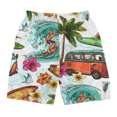 Miami Summer Men's All Over Print Board Shorts