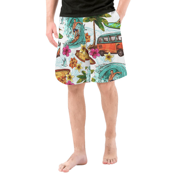 Miami Summer Men's All Over Print Board Shorts