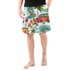 Miami Summer Men's All Over Print Board Shorts