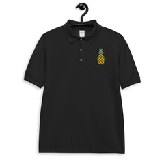 Pineapple Embroidered Polo Shirt