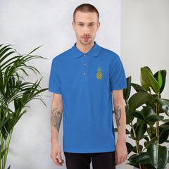 Pineapple Embroidered Polo Shirt
