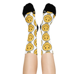 Melting Smily Face Basketball socks