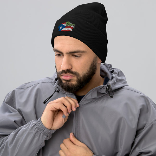 Puerto Rico Cuffed Beanie