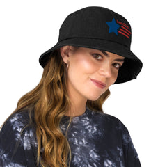 FreeDom Denim bucket hat