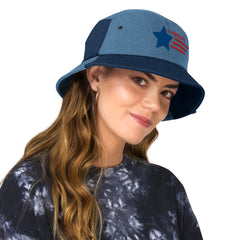FreeDom Denim bucket hat
