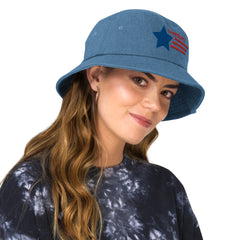 FreeDom Denim bucket hat