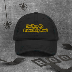 The Three B's  Distressed Dad Hat