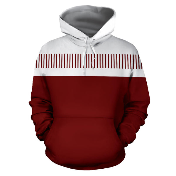 Red Strips Pullover hoodies