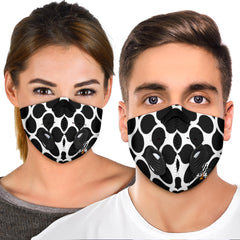 Black Leaves Premium Face Mask