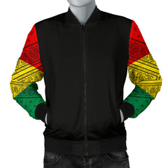 Men's Rasta Bandana Sleeved Bomber Jacket
