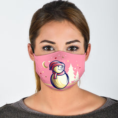 Frosty the Snowman (Pink) - Face Mask