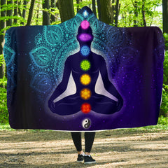 7 Chakras Hooded Blanket