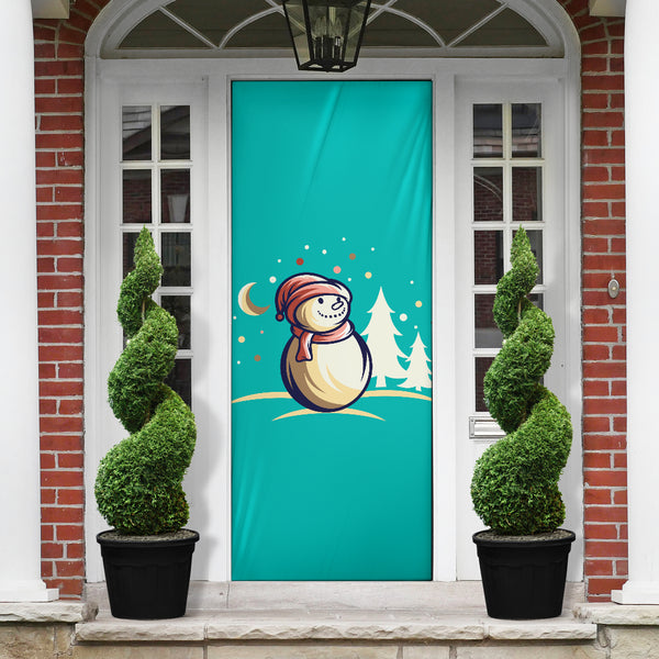 Frosty Snowman #1 Tiffany - Christmas Door Sock