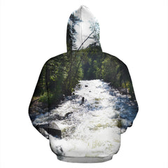 Relaxing Rapids All Over Hoodie