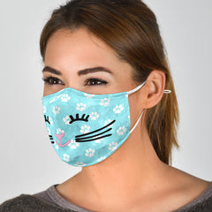 Cat Face - White Straps