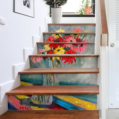The Crystal Vase Stair Stickers Fine Art Painting
