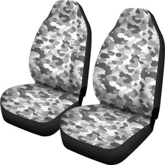 Grey Camouflage Seat Covers