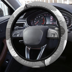 Grey Camouflage Steering Wheel Cover