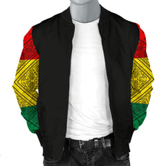 Men's Rasta Bandana Sleeved Bomber Jacket