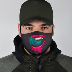 Green Tongue Face Mask
