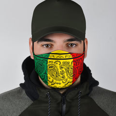 Edge Rasta with Black Bandana Face Mask