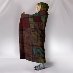 Sketch Art  Women's Hooded blanket