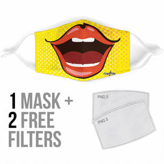 Open Mouth Face Mask