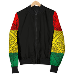 Men's Rasta Bandana Sleeved Bomber Jacket