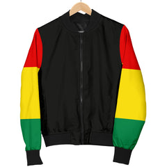 Men's Rasta Flag Bandana Sleeved Bomber Jacket