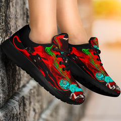 Abstract Blue World Shoe