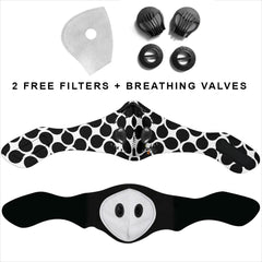 Black Leaves Premium Face Mask