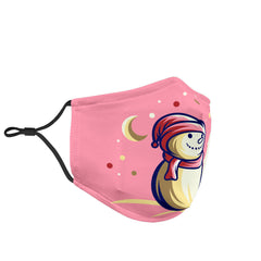 Frosty the Snowman (Pink) - Face Mask