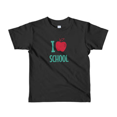 I Love School Short sleeve kids t-shirt