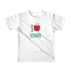 I Love School Short sleeve kids t-shirt