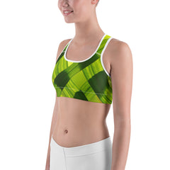 Leaves Green Women’s All-Over-Print Sport Bra