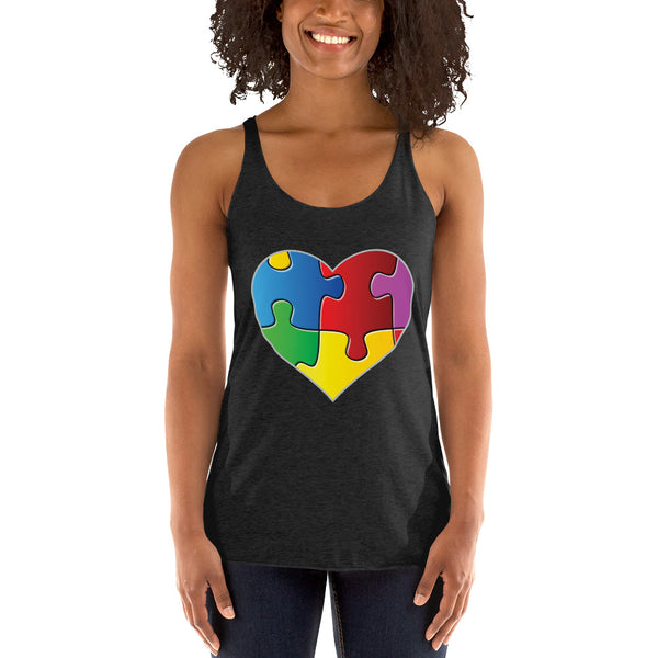 Puzzle Heart Women's Tank Top