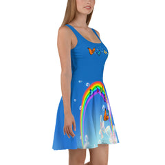 Blue Sky Skater Dress
