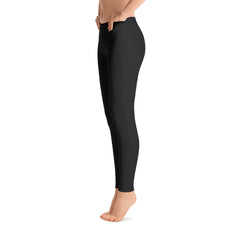 Black Plain Leggings