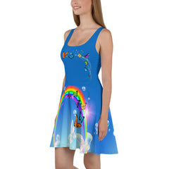 Blue Sky Skater Dress