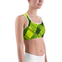 Leaves Green Women’s All-Over-Print Sport Bra