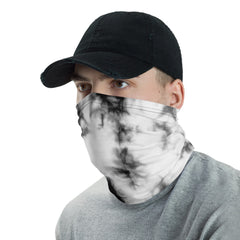Black & White Tie Dye Neck Gaiter