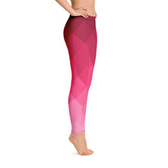 Pink Triangle Design Leggings