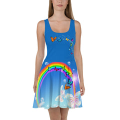 Blue Sky Skater Dress