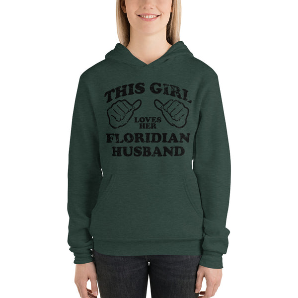 Love Her Floridian Husband Unisex Hoodie