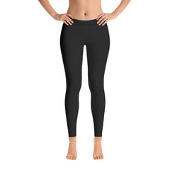 Black Plain Leggings