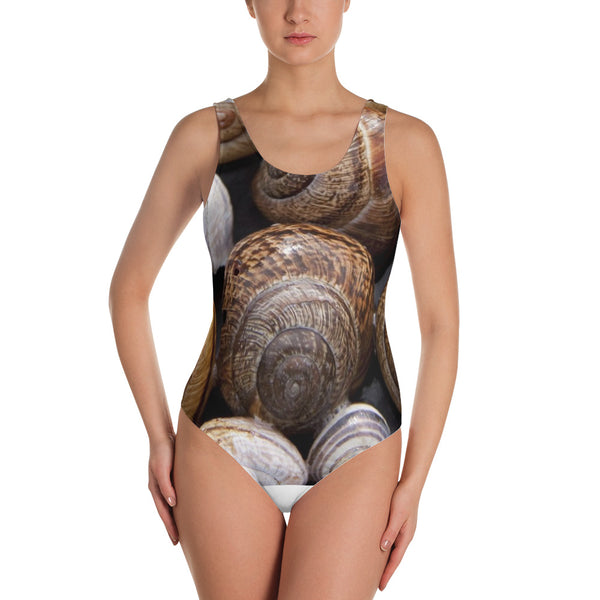 Lefty Snail Design Swimsuit