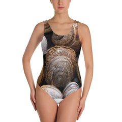 Lefty Snail Design Swimsuit