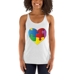 Puzzle Heart Women's Tank Top